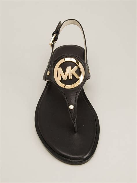 sandal heels michael kors|michael kors black flat sandals.